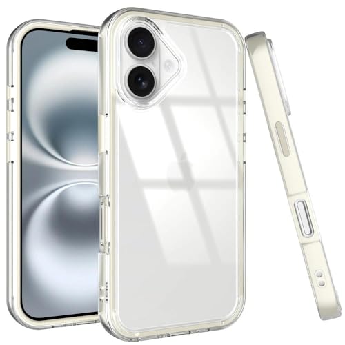 Coque iPhone 17 anti-jaunissement Puxicu avec protection militaire anti-choc transparente