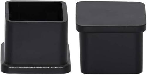 Flyshop 8 tapas para patas de silla de patio, de PVC, no marcas, protectores de suelo para patas de silla, fundas cuadradas para muebles, 1 pulgada