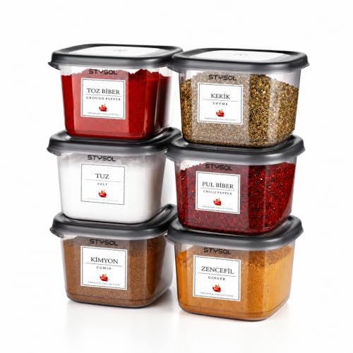 Image of Modular Plastic Storage Container With Airtight Lid | BPA-Free Plastic | Pantry & Home Organization | Multi-Purpose Storage | Pack Of 6, 500 ml