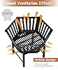 Waaliji 22.5 Inch Portable Hexagon Fire Pit with Travel Bag — Heightened Smokeless Design Outdoor Wood Burning Fire Pit for Camping, Backyard, Patio, Bonfire, Picnic and BBQ, Vertical Hollow Style #2