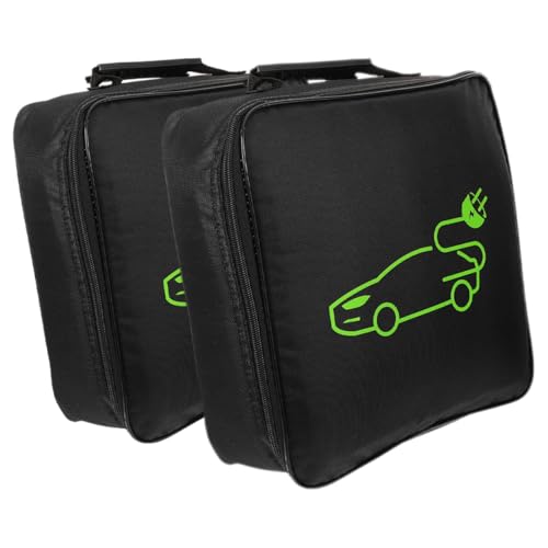 Bolsa para cables de carga de coche en tela Oxford con cremallera pack de 2