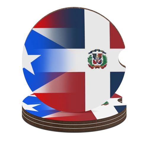 Portavasos para carro con diseño de bandera 4 piezas miniatura 1
