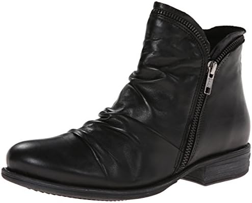 Miz Mooz Women's Luna Ankle Boot, Black, 8.5 M US