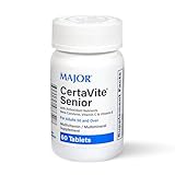MAJOR CertaVite Senior Multivitamin with Antioxidants – Multivitamin for Women and Men with Beta-Carotene, Iron, Vitamin C & E – Supports Immunity, Energy & Vision – 60 Tablets