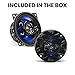 BOSS Audio Systems BE423 Rage Series 4 Inch Car Door Speakers - 225 Watts (Pair), 3 Way, Full Range, Tweeters, Coaxial, Sold in Pairs, Bocinas para Carro