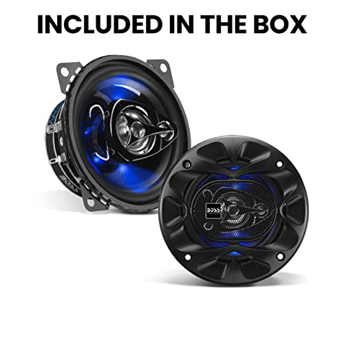 Image of BOSS Audio Systems BE423 4 Inch Car Speakers - 225 Watts of Power Per Pair, 112.5 Watts Each, Full Range, 3 Way, Sold in Pairs
