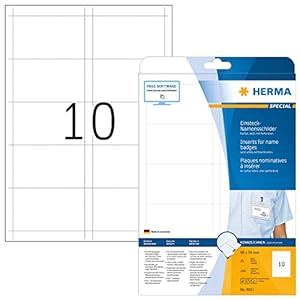 HERMA 9011 Namensschilder für Kleidung 250 Stück