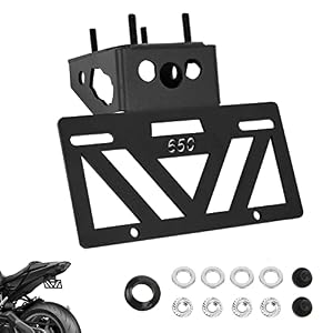 INKUDRI Ninja 650 Z650 Kennzeichenhalter Schwarz