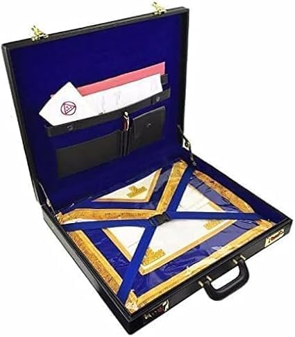 Masonic Regalia Size Apron Hard Case/Briefcase - Size 17 inch ny 15 inch