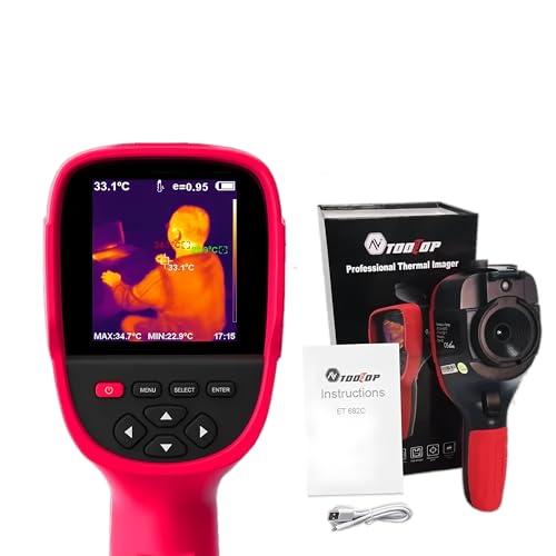 TOOLTOP ET692C Professional Thermal Imaging Camera 256 * 192 Handheld Thermal Imager 25hz -20~550°C for Pipeline Heating Leak Automotive Inspect