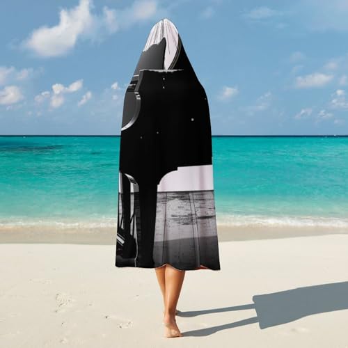 Couverture à capuche piano, le cadeau idéal pour mélomane voyageur