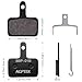 AGPTEK Bike Brake Pads, High-Performance Brake Pads, Disc Brake Pads & Spring for Mountain Bike Disc Brakes,Bike Pads Compatible with TRP Tektro Shimano Deore Br,(Semi-Metallic, Black)