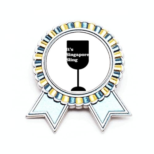 Broche Outline Of Singapour médaille de prix M métal pour collectionneur