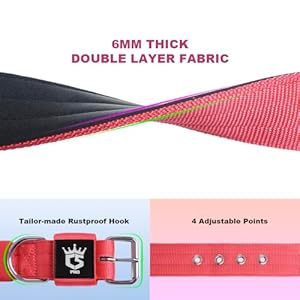 TSPRO Tactical Dog Collar 1.5 inch Wide Dog Collar Military Grade Strong Dog Collar Thick Dog Collar Heavy Duty Metal Buckle Dog Collar(Purple-L)