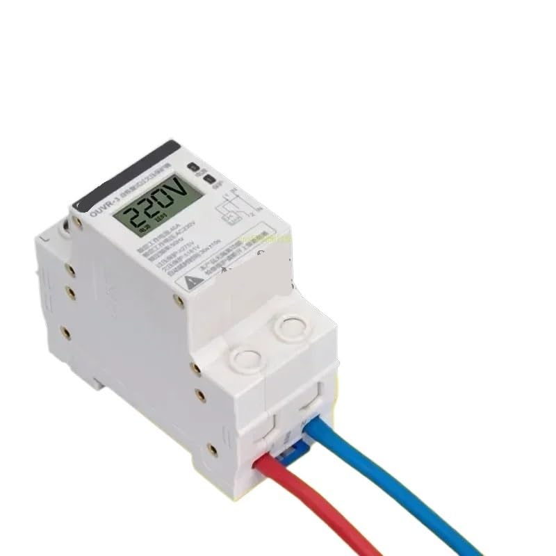 1pc OUVR-3 1P N 40A Digital Display Self-Reset Overvoltage Protector Circuit Breaker Protection Switch Rated Voltage AC230v