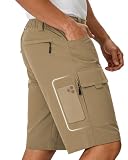Wangdo Men's Hiking Cargo Shorts Lightweight Quick-Dry Outdoor Work Shorts for Golf Fishing Tactical with...