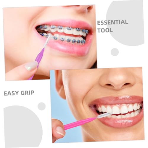 SAFIGLE 50Stücke Teiliges Interdentalbürsten für Zahnpflege mit Borsten Effektive Zahnreinigung für Zahnzwischenräume Ergonomisches Design für Optimalen – Bild 4