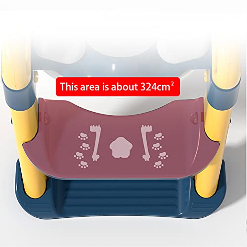 Opvouwbare baby-toilettrainingsstoelen, antislip baby-peuter-kindertoilettrainer met verstelbare opstapladder, voor… - Afbeelding 5