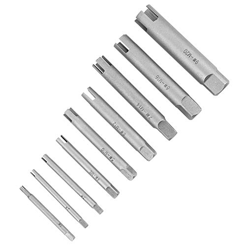 Samfox Tap Extractor, Steel Broken Head Taps Remover Stripped Screw Tap Extractor Set(Nine-Piece Set) #TOP4