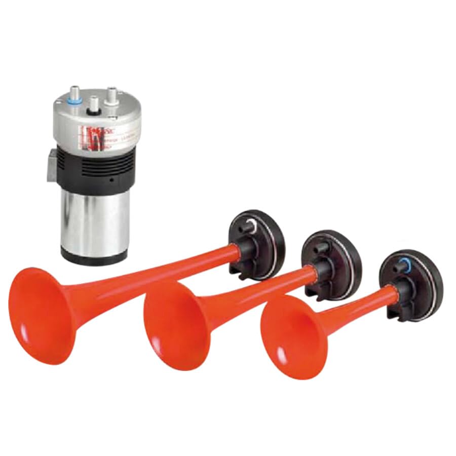 ROADLOISIRS 'Il sorpasso' 12V 3 Tube Clacson per Auto in Metallo, Universale, 116 dB