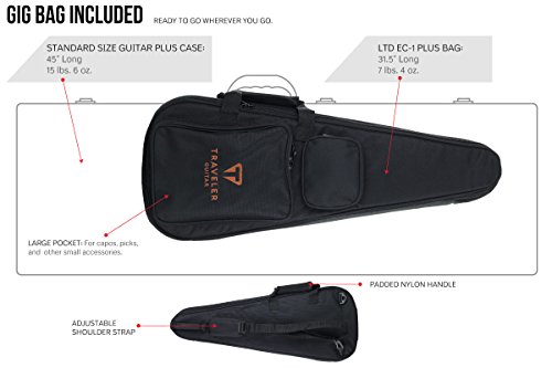 Traveler Guitar EC1 VBKM Guitare électrique à 6 cordes à corps solide Noir vintage - Les Beatles, Paul McCartney, John Lennon, RIngo Starr, George Harrison Traveler Guitar EC1 VBKM Guitare électrique à 6 cordes à corps solide Noir vintage – Image 7