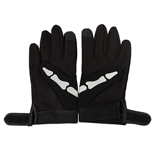 Unik Biker Skull Bone Skeleton Mechanic Gloves Sz Small #TOP5