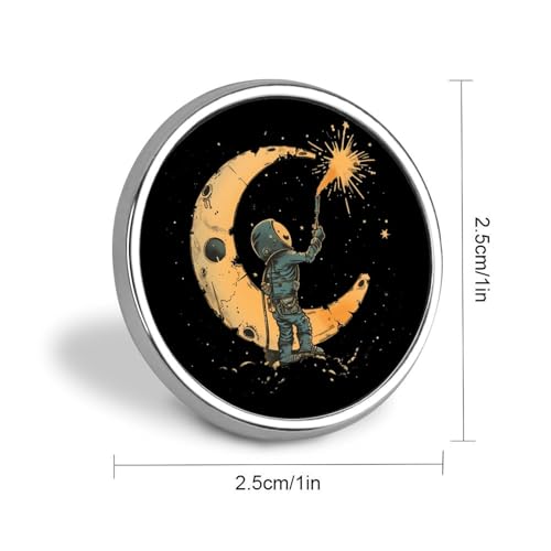 Moon Maintenance Welder Cute Lapel Brooch Pins Fashion Metal Hats Jackets Pins Bag Accessories Gifts Round2