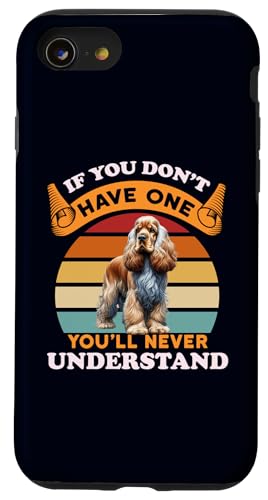 Carcasa para iPhone SE (2020) / 7 / 8 Cocker Spaniel Inglés El amor es un sentimiento que solo los propietarios saben
