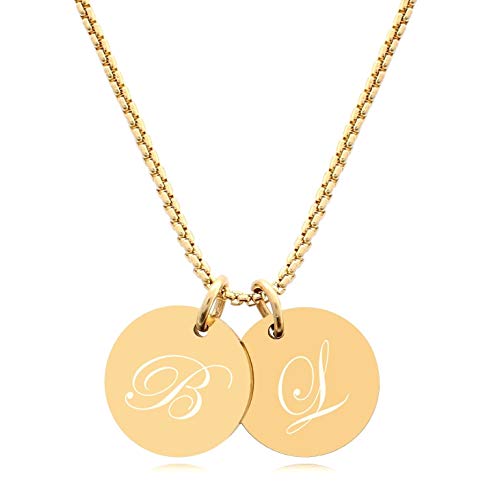 TIMANDO Damen Buchstabenkette, Kette mit Anfangsbuchstaben Cover