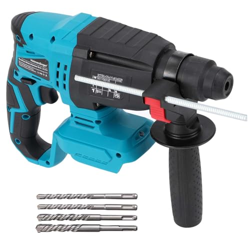 SDS-Plus Rotary Hammer Drill for Makita 18V Battery,Max Drilling Diameter 1-1/8',2 Joules Cordless Hammer Drill for Concrete Masonry,Stones, Cement,Tool Only