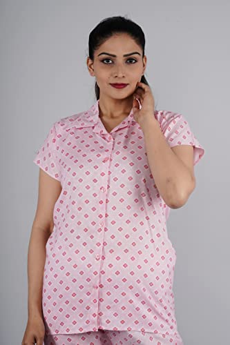 Image of BLACK MACY Women's Rayon Printed Night Suit Set