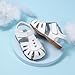Femizee Teen Girls Sandals Fashion Leather Princess Dressy Sandal Shoes Size 12 little Kid White,1553 CN32