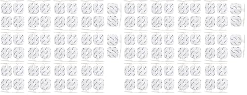 52 electrodos de recambio axion® | Parches de 4x4 cm para electroestimulador TENS EMS | Reusables y autoadhesivos | Conector pin de 2 mm (Paquete de 2)
