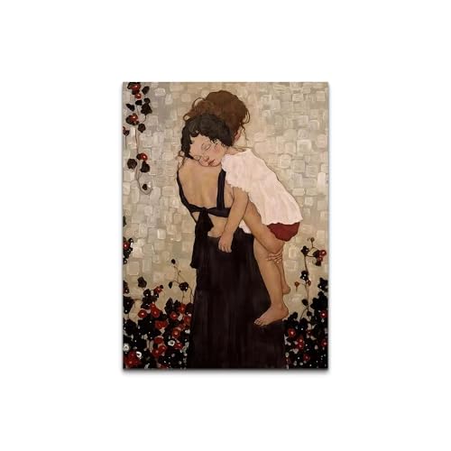 Tableau abstrait classique de qualité premium avec cadre intérieur en bois véritable
