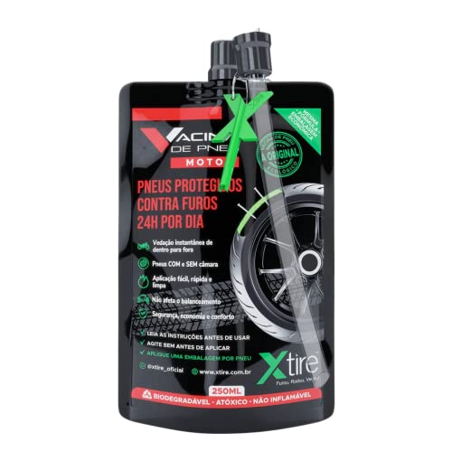 Vacina Para Pneu Moto XTire Selante 250 ml