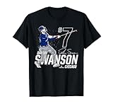 Dynamic Pose Dansby Swanson Chicago Baseball MLBPA T-Shirt