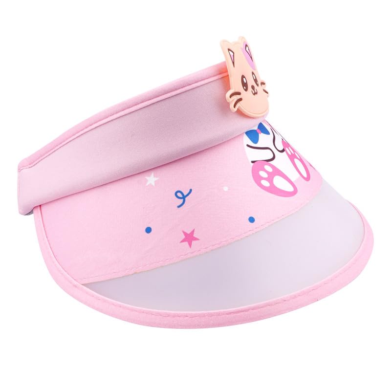 CHACKO Sun Visor Hat for Kids Sport Cap Sun Protection Hats for Girls Boys for 3-10Y_Pink - Review, Price and Buying Guide