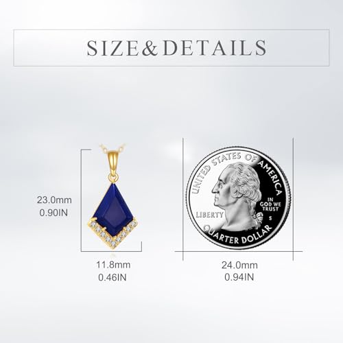 KECHO Lapis Lazuli Necklace 14K Gold Lapis Lazuli Jewelry Christmas Gifts For Women3