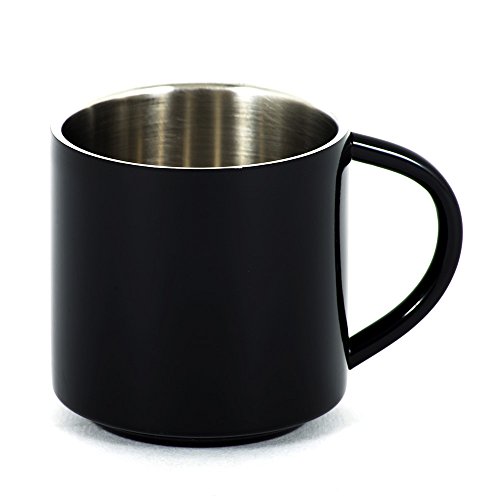 Farnsworth & Lloyd Black Stainless Steel Double Wall Espresso Cups, Xl, Set Of 4 #TOP2