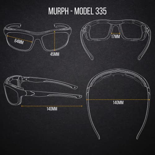 Wynd Blocker Airdam Sunglasses Motorcycle Riding, Driving, Fishing, Boating Wrap (Military Green | Amber) #TOP3