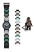 Produktbild LEGO Star Wars 9001116 Chewbacca Kinder-Armbanduhr mit Minifigur und Gliederarmband zum Zusammenbauen, braun/grün, Kunststoff, analoge Quarzuhr, Junge/Mädchen, offiziell