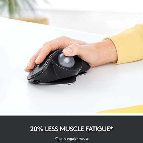 Logitech Mx Ergo Wireless Trackball Mouse – Adjustable Ergonomic Design (Bluetooth Or Usb), Graphite & K350 2.4Ghz Wireless Keyboard #TOP3