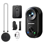 Apexcam K70 4K mini Action cam POV Camera EIS Bildstabilisierung WLAN bodycam 30m wasserdichte Unterwasserkamera mit aufladbarem Action-Pod, Vlogging Camera für Radfahren, Reisen