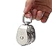 Alomejor Stainless Steel Swivel Pulley,Double Wheel Design for Smooth Operation,304 Stainless Steel Pulley,Durable Construction for Marine Sailing Industrial Rigging and DIY Projects