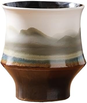 Flower Pot Living Room Green Plant Potted Pot, High-Temperature Ceramic, Chinese Retro Plant Flowerpot Planter Pot