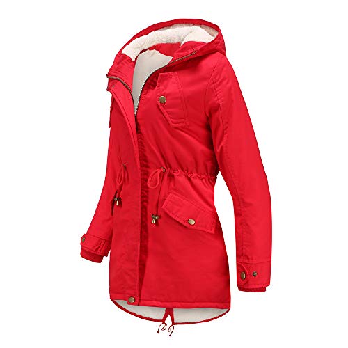 Softshell Jacket 3 in 1 Women's Winter Coat Women's Long Warm Lined Over Mountain Jacket Large Size Women's Jacket Elegant Winter Jacket Quilted Coat with Hood Winter Parka Bicycle Jacket Outdoor - Image 5