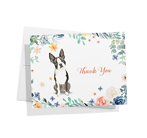 Image of Twigs Paper Assorted Dogs Thank You Cards, 24 Dog Note Cards | Small size, blank inside, envelopes included, a gift for pet lovers & pet parents, bulk value set