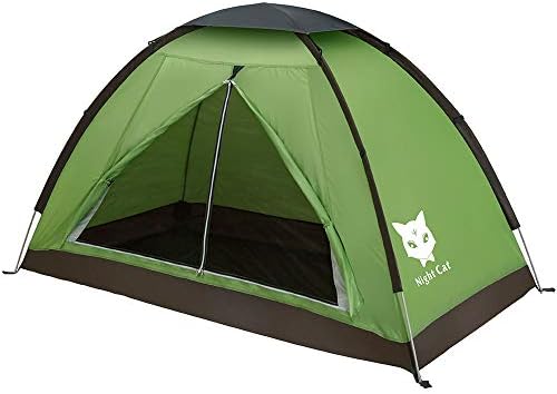 Night Cat Backpacking Tent for 1 2 People Camping Tent for Adults Scouts Kids Waterproof Roomy Lightweight Compact with Carrying Bag