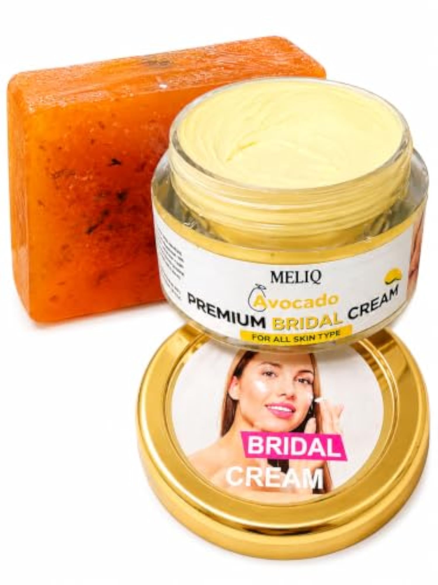 Bridal Cream & Palash Soap, Skin Brightening Herbal Face Care Combo