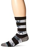 Stance Men's Wells Classic Crew Light Sock, Black, Large